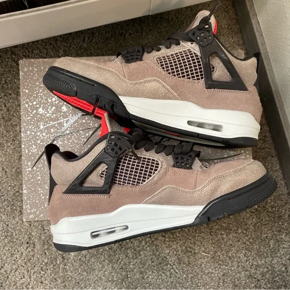 These are Jordan 4 taupe haze retro 4a